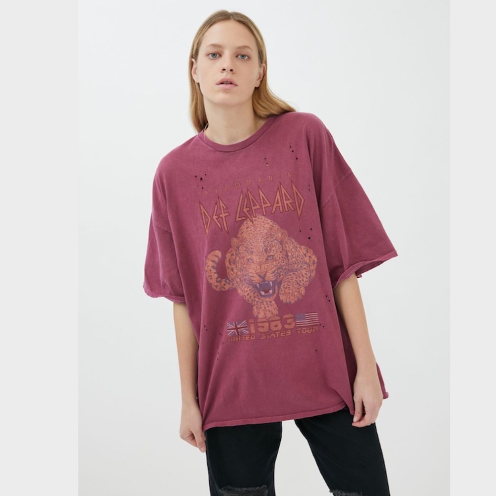 Urban Outfitters Def Leppard 1983 T-Shirt Dress